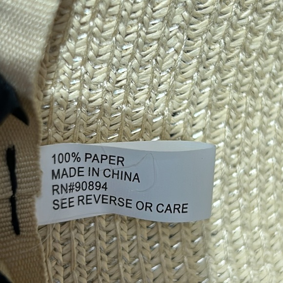 Magid Paper Sun Hat with rope band rim - Picture 3 of 10